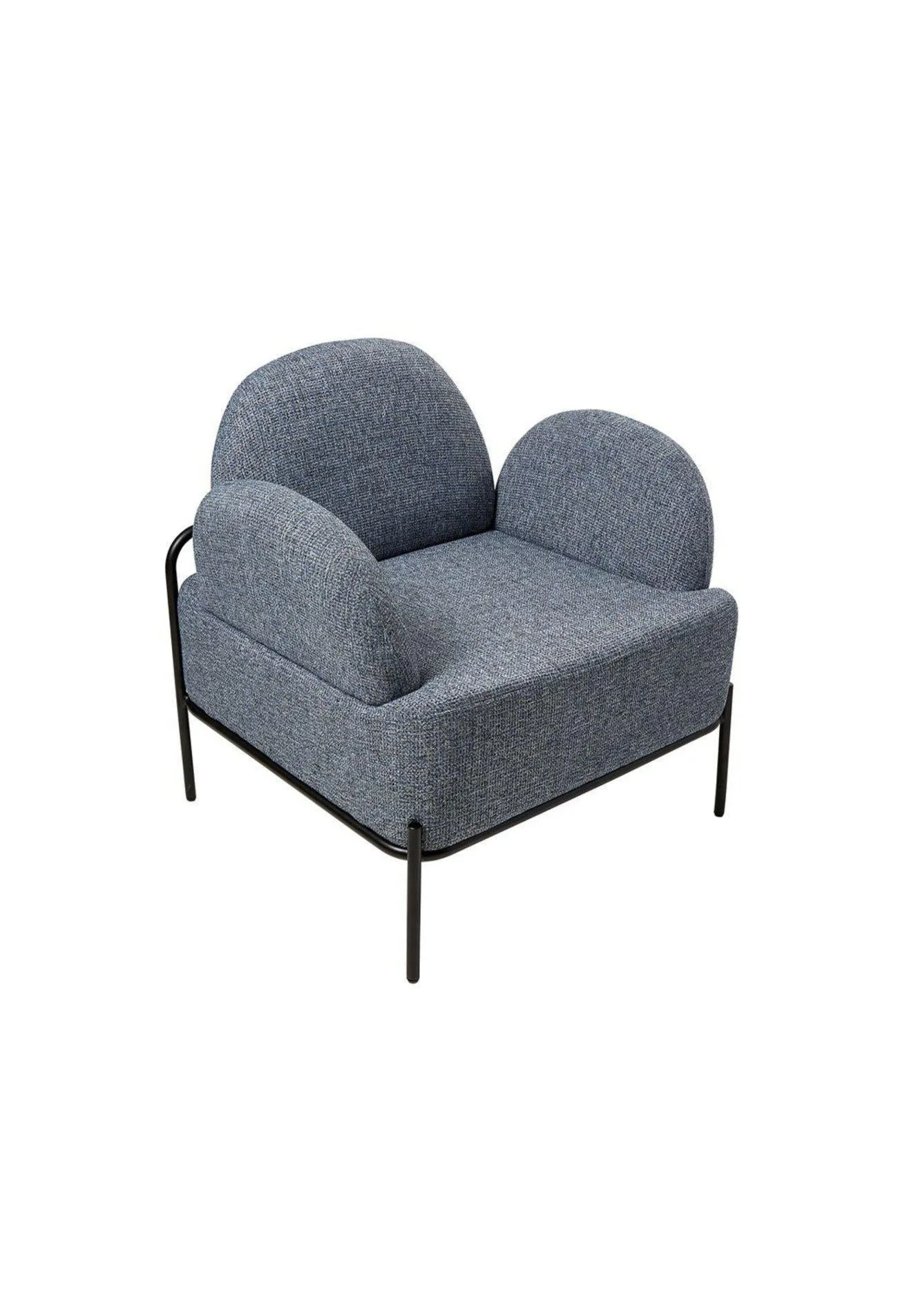 Pio Armchair  – Blue Grey
