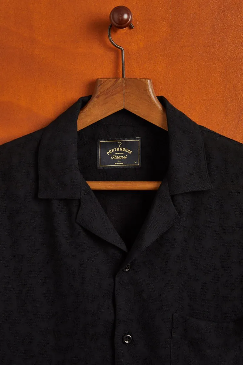 Portuguese Flannel Modal Cobra Shirt (Black)