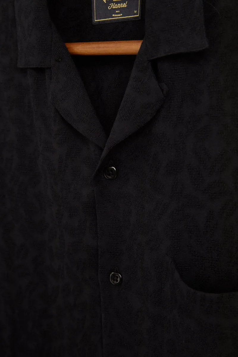 Portuguese Flannel Modal Cobra Shirt (Black)