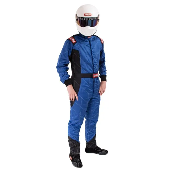 RaceQuip One Piece Multi Layer Fire Suit - Blue - Medium Tall - 91609249