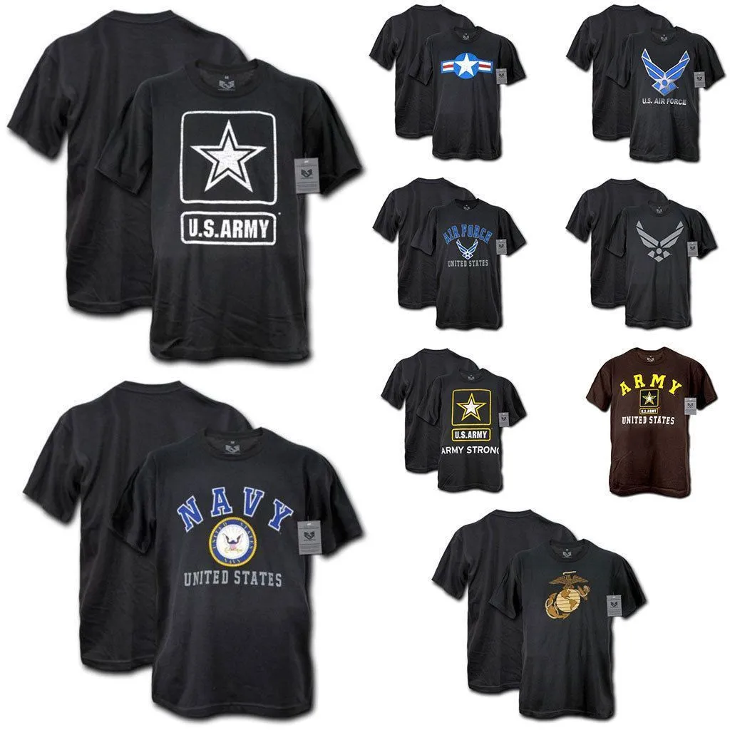 US Patriotic Military Army Air Force Marines Navy Law Enforcement T-Shirts Tees