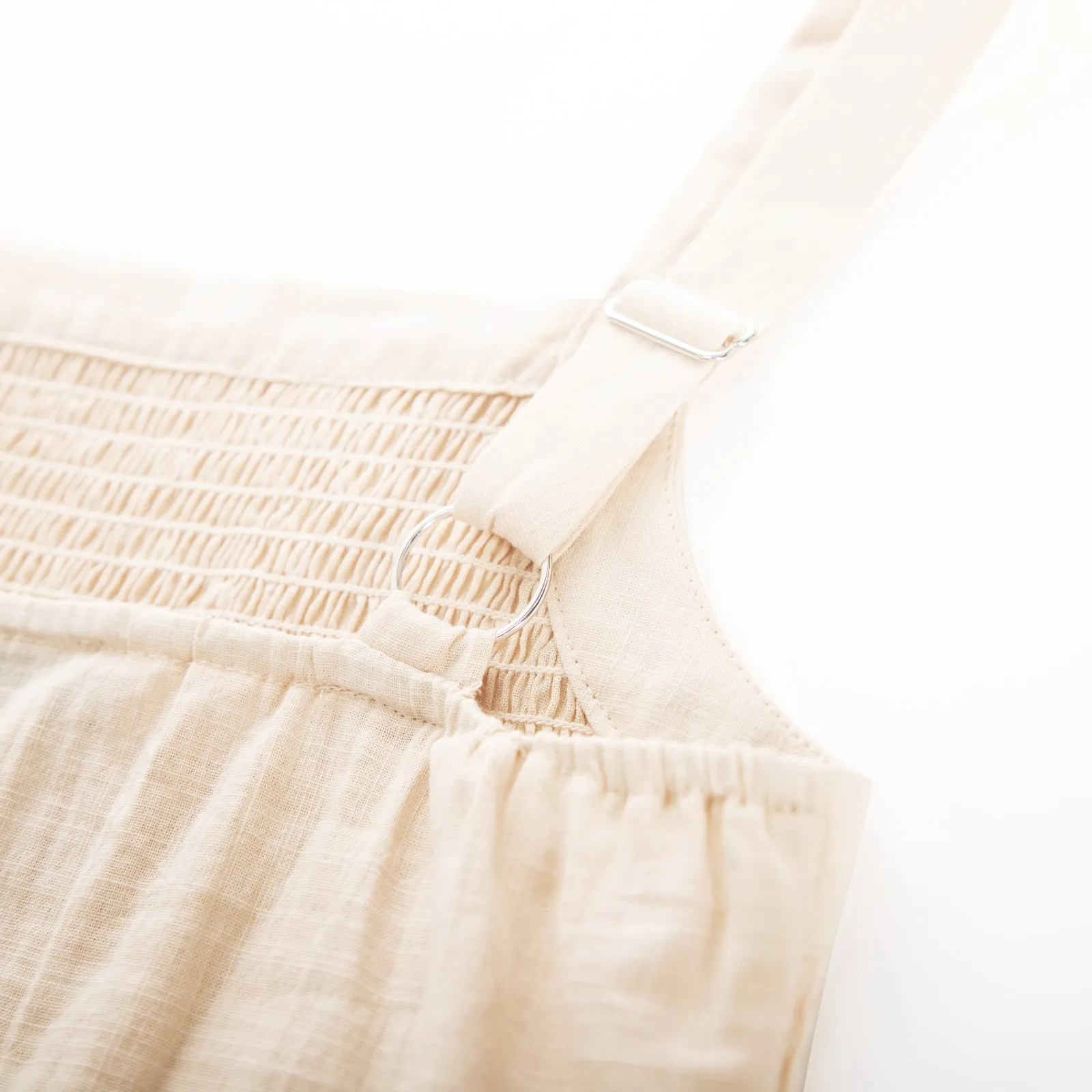 Women Cotton Outfits Casual Square Neck Smocked Tops Elastic Waist Shorts