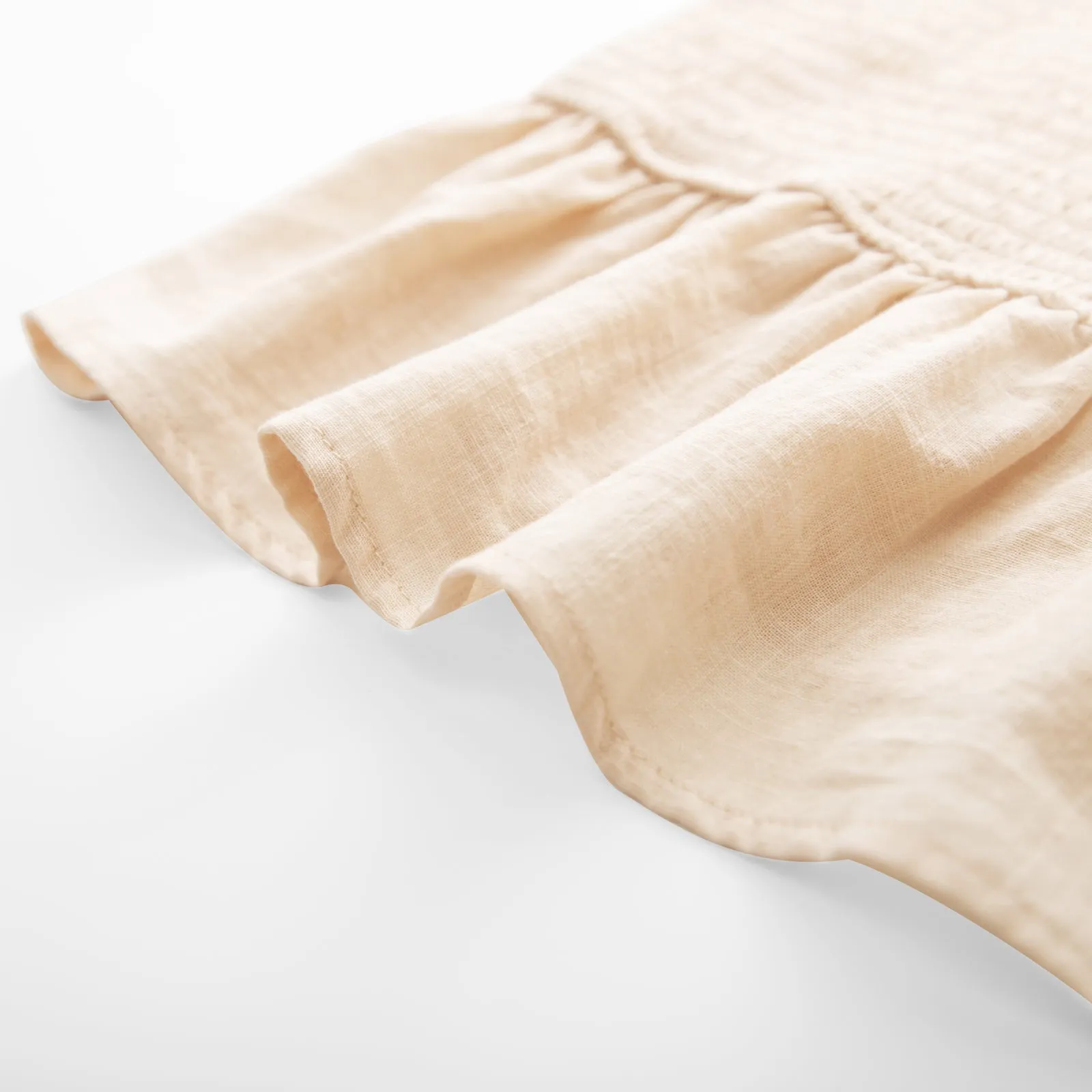 Women Cotton Outfits Casual Square Neck Smocked Tops Elastic Waist Shorts