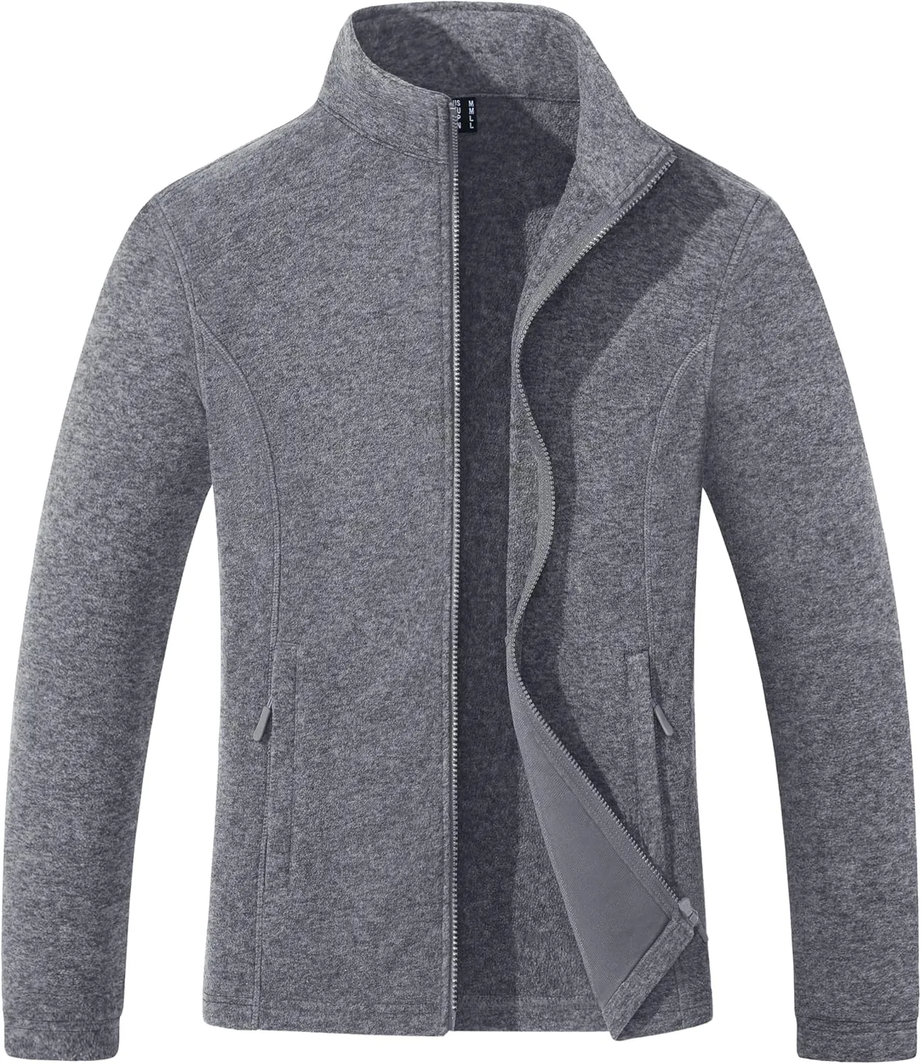 Women's Fleece Jacket Zip Up Coat Lightweight Soft Warm Long Sleeve Jackets with Pockets for Winter
