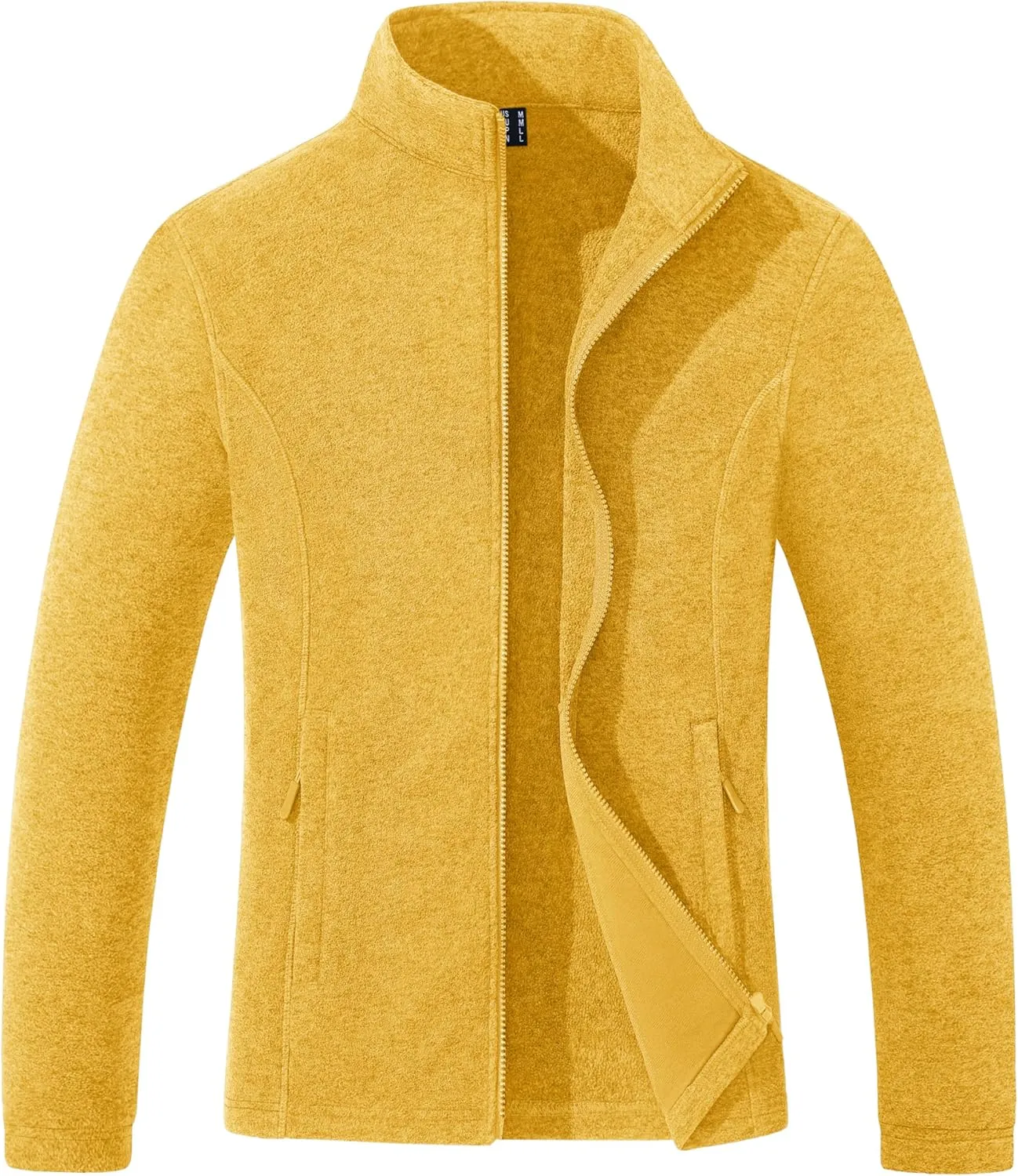 Women's Fleece Jacket Zip Up Coat Lightweight Soft Warm Long Sleeve Jackets with Pockets for Winter