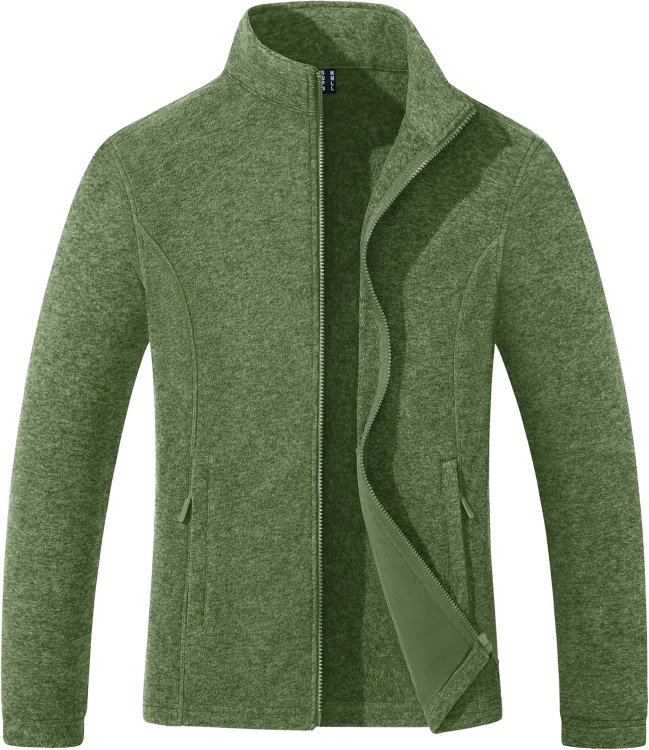 Women's Fleece Jacket Zip Up Coat Lightweight Soft Warm Long Sleeve Jackets with Pockets for Winter