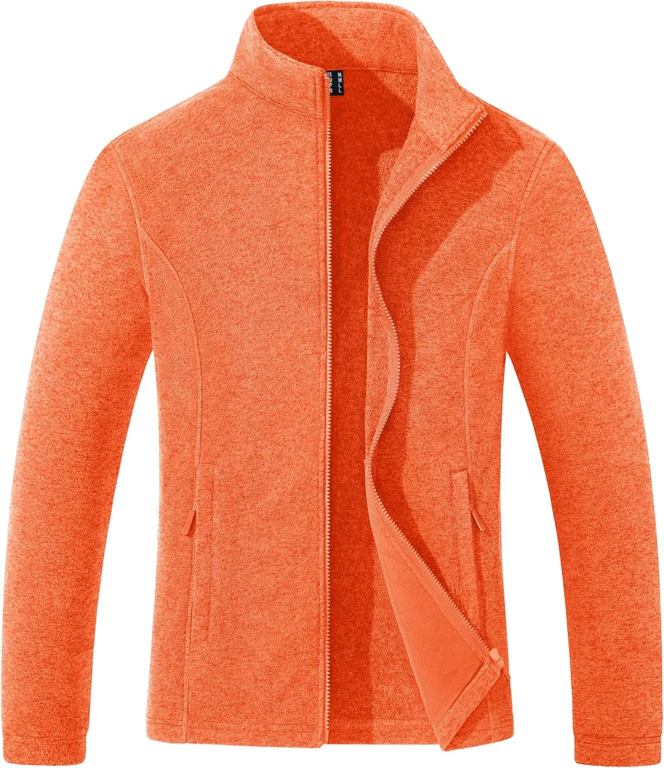 Women's Fleece Jacket Zip Up Coat Lightweight Soft Warm Long Sleeve Jackets with Pockets for Winter