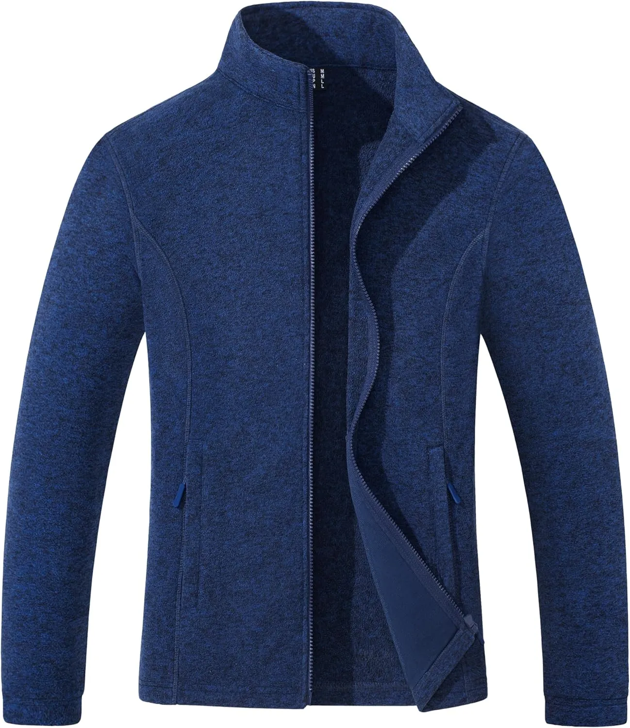 Women's Fleece Jacket Zip Up Coat Lightweight Soft Warm Long Sleeve Jackets with Pockets for Winter