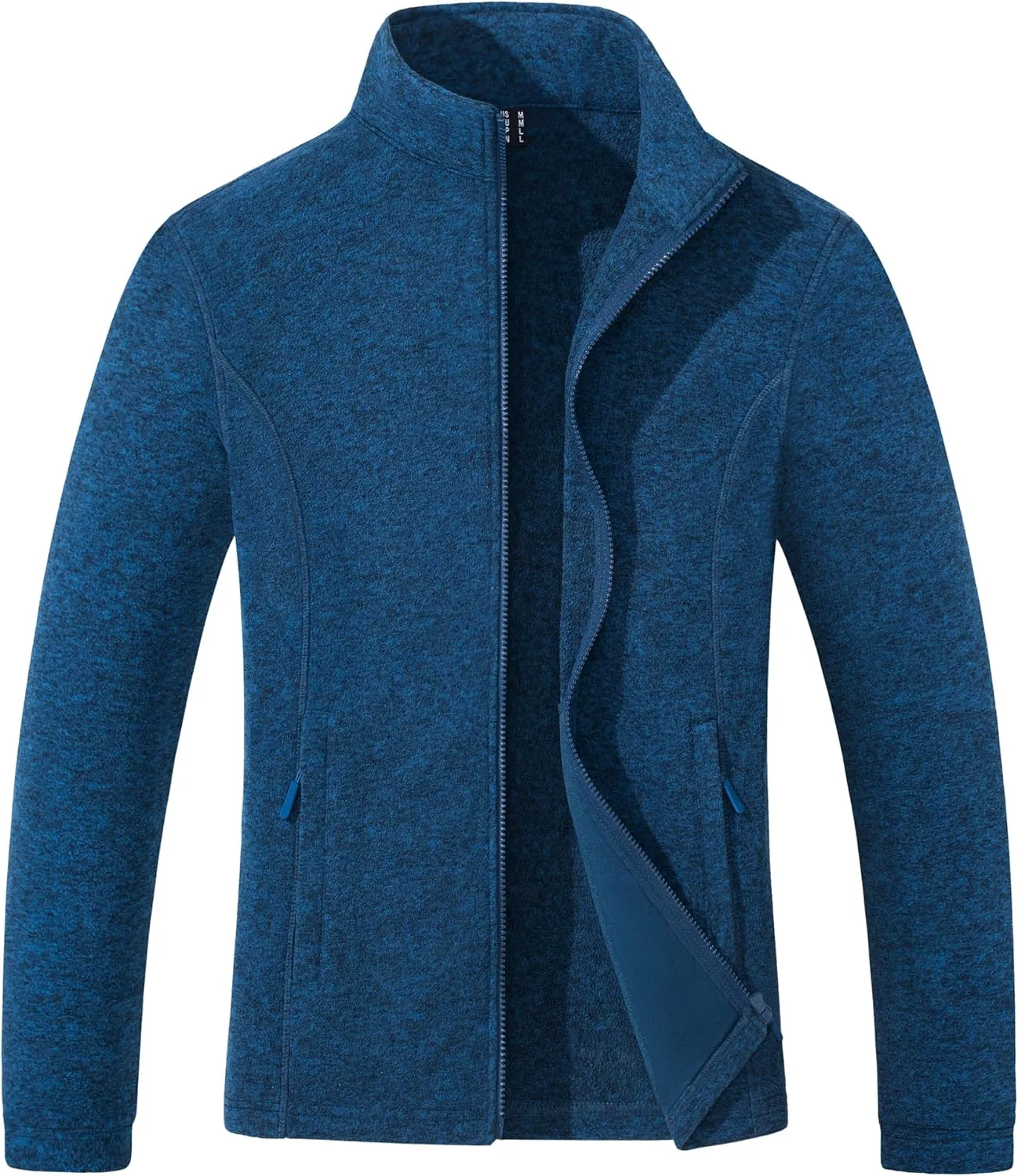 Women's Fleece Jacket Zip Up Coat Lightweight Soft Warm Long Sleeve Jackets with Pockets for Winter